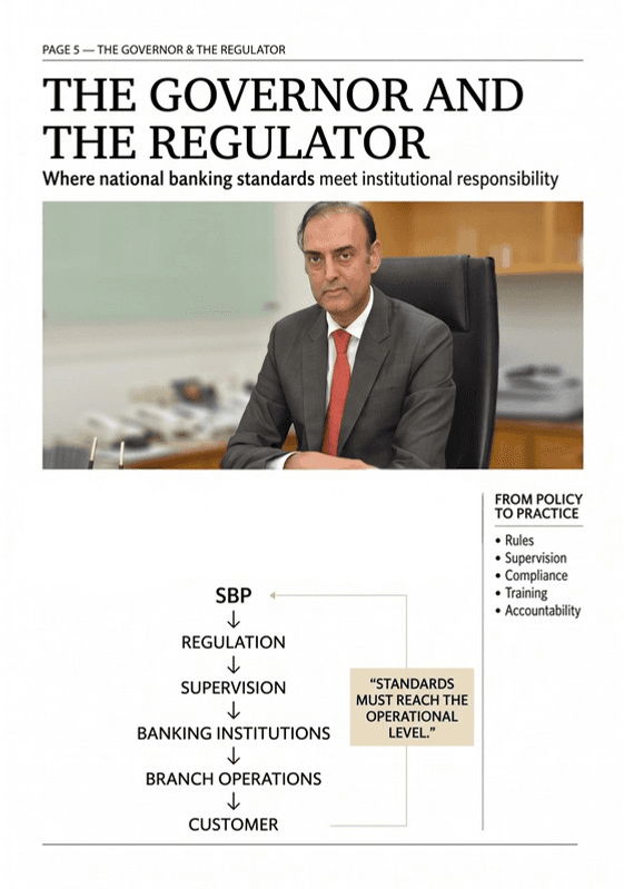 Jameel Ahmad, Governor of the State Bank of Pakistan, seated at his desk.